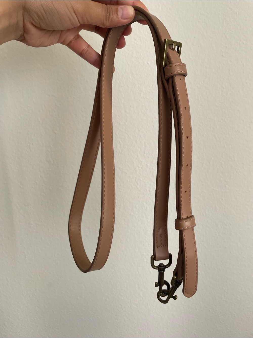 Universal Thread Ruched Shoulder Bag in Camel Brown with Twisted Chain Handle - Picture 5 of 5